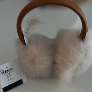 Coach Cream and Brown Hat Plush Accessory